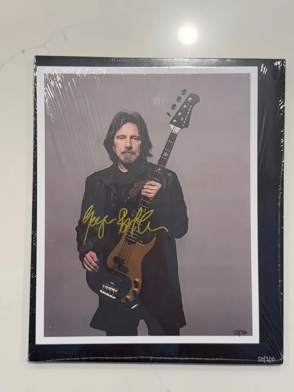 GEEZER BUTLER BLACK SABBATH X GOLDMINE BUNDLE HAND SIGNED 50/200 8”x10” IN HAND
